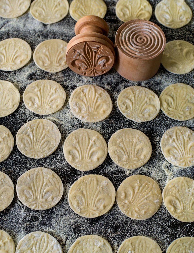 Flower-shaped Stamp for Making Ligurian Corzetti Pasta