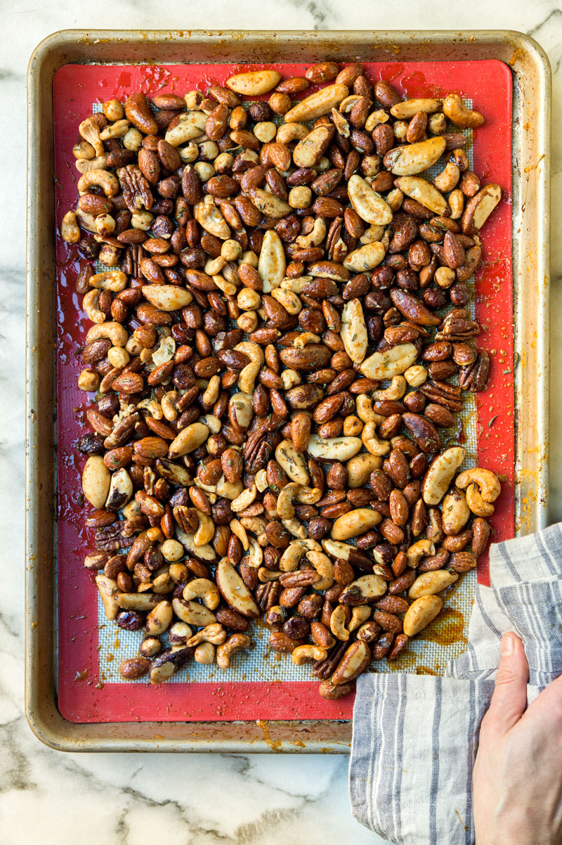 Sweet and Spicy Rosemary Mixed Nuts - WILD GREENS & SARDINES