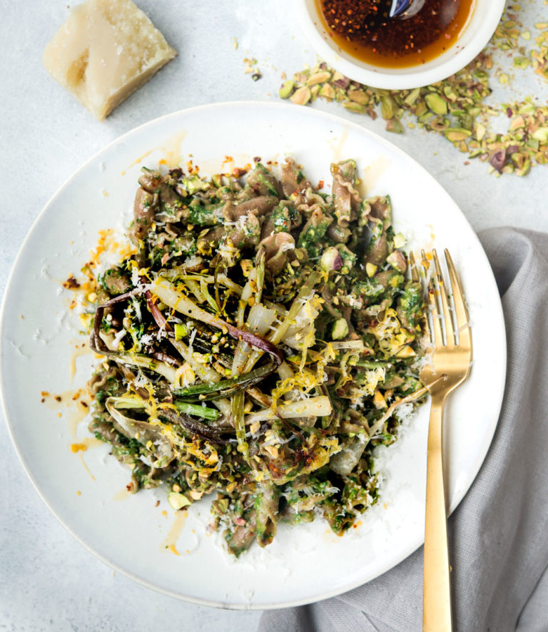 Spring Ramp Pasta Ramps and Ramp Pesto Pasta - WILD GREENS & SARDINES