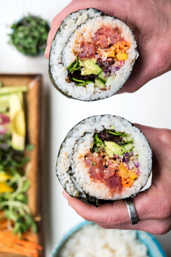 Tuna Sushi Burrito - Wild Greens & Sardines